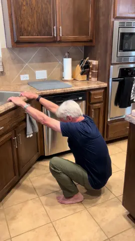 This is still one of my favorite morning exercises. It stretches out my back and opens up my hips and wakes up my ankles and knees. You don’t have to go as deep as I am to get benefit from this. #sinksquats #startwhereyouare #fitnessover60 #afriendlynudge 