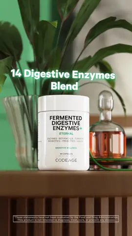 Modern digestive enzymes supplement with probiotics, prebiotics, and turmeric. #codeage #enzymes #supplements #guthealth