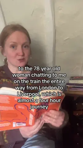 For anyone else who likes chatting to folk on trains! I met this woman and got her email and lost it and I’m so sad she just thinks I never got in touch! ❤️. poem: to the 78 year old woman chatting to me on the train the entire way from London to Liverpool, which is almost a four hour journey ❤️ www.holliemcnish.com