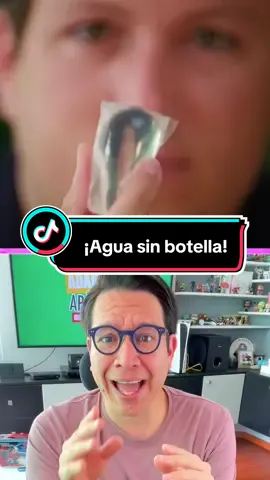 ¡Agua sin botella! @Notpla #agua #contaminacion #fyp #tecnologia #adaptateoapartate #diegoquiroz 