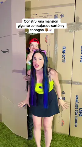 La mansión de cajas de cartón mas grande de toda LATINOAMÉRICA🤩📦 jamas antes vista.. TIENEN QUE IR A VERLA ustedes dirán: Karla Bustillos👈🏼