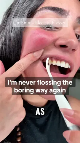 Dr Emma electric flosser is so fun to use!   #oralhygiene #oralhealth #dental #dentalhygiene #tiktokshopfinds #floss #badbreath @Dr Emma Oral care 