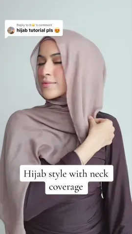 Replying to @h☀️ easy hijab style with neck coverage (with or without earrings) im using modal hijab which is my fave for summer since its lightweight and flowy
