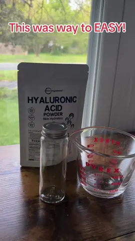 This is the best way to really know what I’m putting on my face! Who knew it was gonna be this easy! #hyaluronicacid #skincare #skincareroutine #skincaretips #matureakincare 
