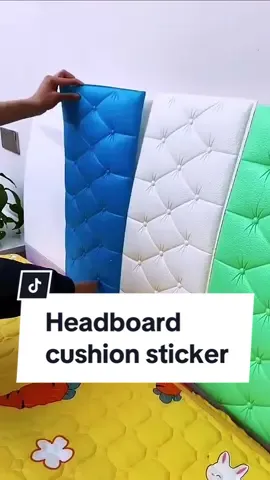Headboard cushion sticker#Home#creative #trending #furniture #wallpaper 