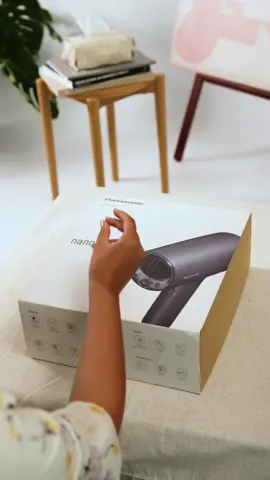 Unboxing the new beauty buddy, the nanocare hair dryer EH-NA0J. Let's make every day a good hair day 🙎🏼‍♀️💖  #HairGoals #Unboxing #BeautyEssentials #nanoetechnology #hairdryer #hairtok 