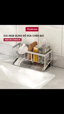 Giá để bồn rửa chén bát đựng đồ rửa chén bát #jyoohome #xuhuongtiktok #giadedoruachen #kenhatam #kegiavi #nhabep 