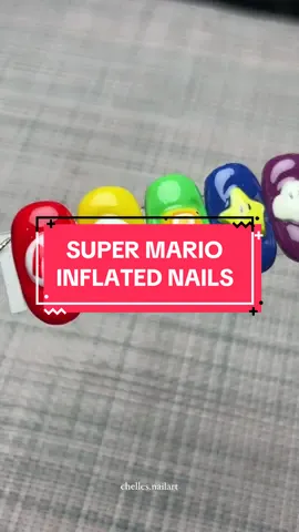 Super Mario Inflated Nails❤️ Another nail inspo~ Let’s recreate and don’t forget to tag us!✨  . #supermario #nailart #nailtutorial #nailinspo #nails #fyp #fypシ #mariobros 