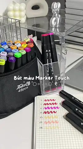 bút Marker Touch - hạt dẻ mà dùng siu thích ✨🤩#unboxing #xh #fypシ #viral #butmau #markertouch 
