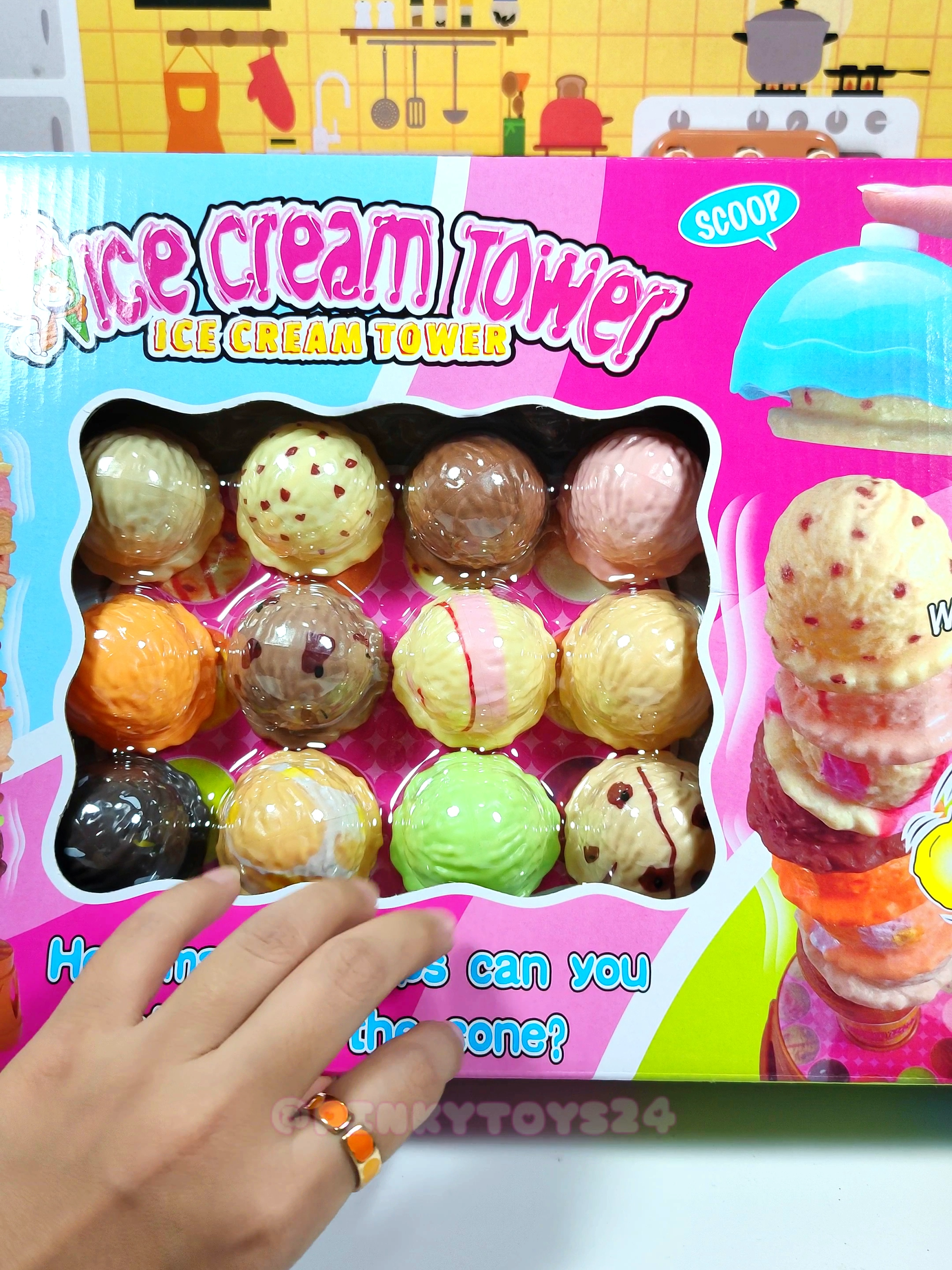 🍧🍦The Ice Cream Tower toy is a delightful game that challenges players to stack colorful ice cream scoops on top of each other without letting the tower collapse. With its vibrant design and engaging gameplay, it's perfect for children and adults alike, offering hours of fun and excitement as players test their balancing skills and creativity. 💛💜 #kidstoys #doctorplayset #satisfyingvideos #asmrvideo #toyunboxing #toysoftiktok #cutetoys #kitchensettoys #fyp #fypシ #fypシ゚viral #toyreccomendations #toysforkids #fypage #toy #asmrtoys #loveminitoys #pinkytoys #satisfying #asmr #icecreamtoy