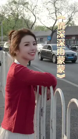 车如流水马如龙~ #情深深雨蒙蒙 #年代感 #dv #复古 #街头唱歌