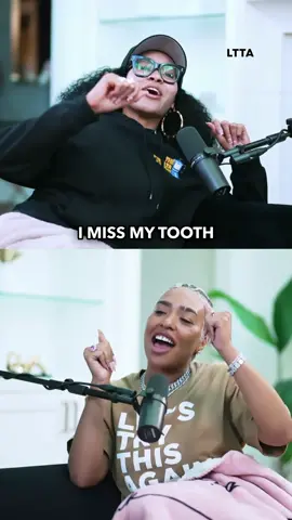Damn I miss my tooooooth 😂 Episode 3 of # LTTAPOD is out NOW everywhere with @TheRealPrettyVee ! Head over to YouTube & tap in 👏🏽👏🏽 LINK IN BIO ‼️POD SCHEDULE‼️ MONDAYS - Audio drop everywhere  TUESDAYS- Visual drops on YouTube