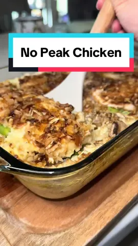 I discovered no peak chicken from @Amy Doe Cooking and love how easy and versatile it is! #dinner #dinnerrecipe #chicken #chickenandrice #nopeakchicken #chickencasserole #whattomakefordinner #dinneridea #familydinner 