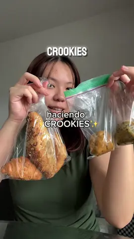 IG: meli.liao | En el otro video estan los resultados y review😋 Que les parecio esta combiancion? #pty🇵🇦 #fyp #panama #parati #crookies #combinaciones #galletas #croissants #crookie 
