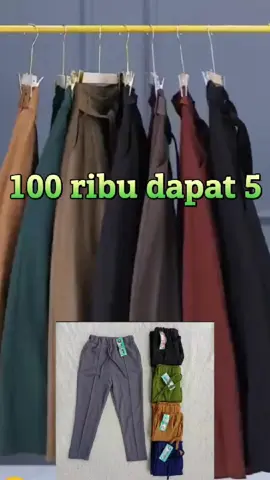 ( 5 PCS ) LUNA PANTS CUBIT ALDRIANO BASIC CREPE Bawahan Wanita Celana Panjang Wanita Polos Pinggang Karet Model kekinian baru #lunapants #rekomendasicelanawanita #celanapanjangwanita 