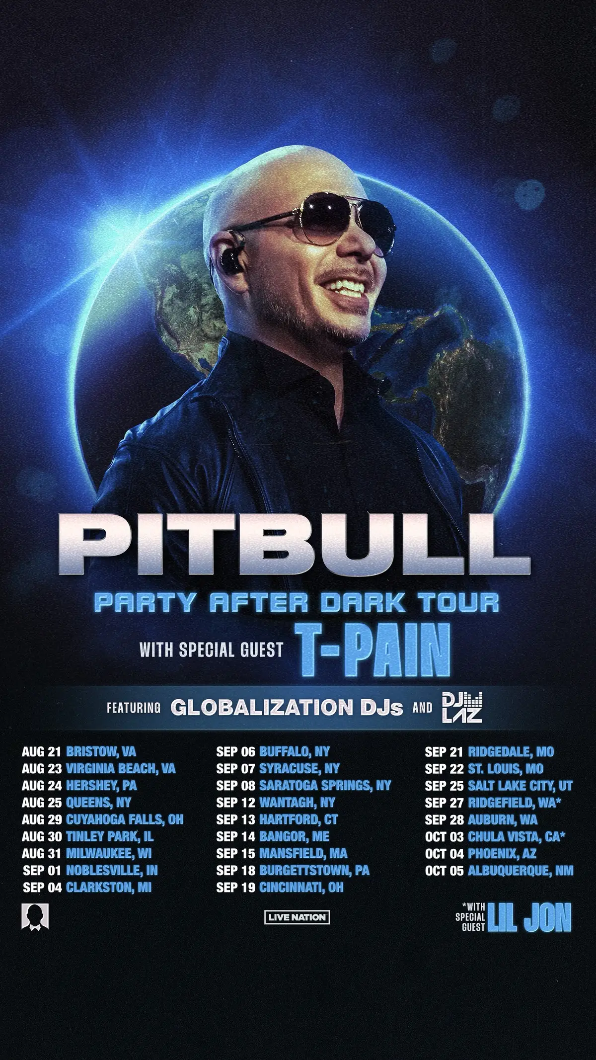 Get ready! I’m heading your way for the #PartyAfterDarkTour w/ special guest @T-Pain. Tix on sale Friday at 10am. Daleeee #JustAnnounced #OnTour #TourDiary 