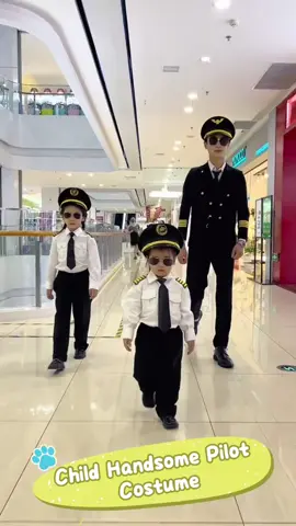 #careercostumeforkids 👏🏻🧑‍✈️😎😎 Children's Handsome Pilot Costume, there are many kinds of sets to choose from, welcome to store in the store!😘🤓🚔😋 #cosplaycostume #uniformforkids #halloweencostumeforkids #pilotsoftiktok #pilotcostumeforkids #childrencostume 