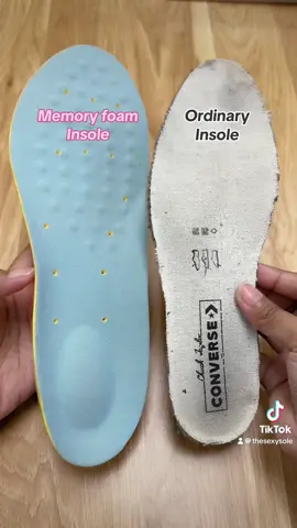 Change your ordinary insole to Memory Foam insole 😎😍  #fyp #sexysole #insole #memoryfoam #comparison #shoes #shoecomfort #foryou #shoeaddict 
