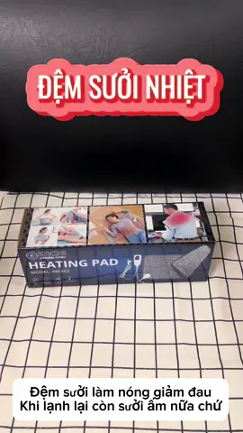 Đệm sưởi chườm nóng giảm đau sưởi ấm #kachi #giamdau #chuomnong 