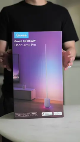 @Govee Floor Lamp Pro RGBICWW - Link in bio for discount.  #govee #floorlamp #rgblights 