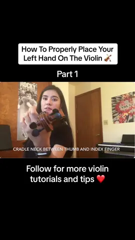 Part 1 - How to properly place your left hand on the violin 🎻 #howto #tutorial #easytutorial #easyviolin #violinbasics #violintips #violintutorial #violin #violinist #violinteacher #stringinstruments #foryou #fyp #foryoupage 