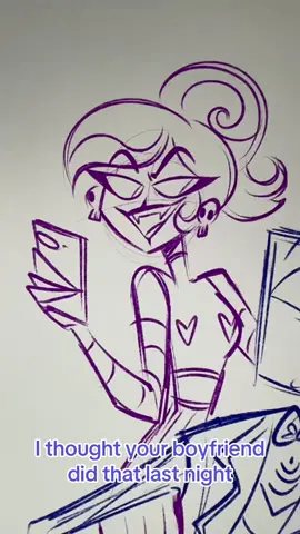 The walls are paper thin in that tower Also I love drawing Velvette, she’s a queen✨ #velvettehazbinhotel #voxhazbinhotel #hazbinhotel #procreate #digitalart #drawing #sketch 