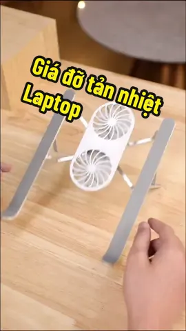 Giá đỡ tản nhiệt có quạt, gấp gọn chất liệu nhôm - Phụ Kiện Tinh Tế #Phukientinhte #phukienlaptop #giadolaptop #tannhietlaptop 