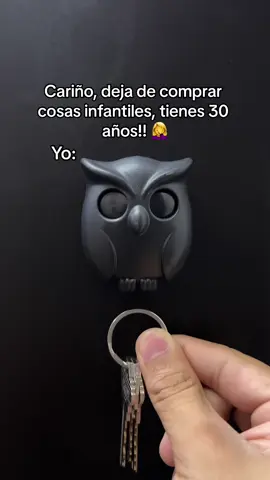 Todo adulto independiente lo necesita 😅❤️ #portallaves #llaveros #buho #keyholder #decoracion #homeproject #coolgadgets 