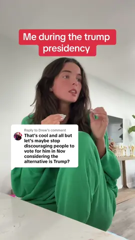 Replying to @Drew I don’t want a trump presidency. I’m terrified of a trump presidency. Doesn’t mean I’m gonna just shut up about the issues that matter. 