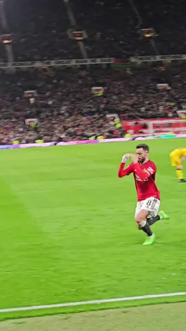 Bruno's second goal vs Sheffield United and celebration 3:2 #mufc #unitedontiktok #brunofernandes #garnacho #dalot #hojlund #munshu #premleague #manchesterunited #amaddiallo 