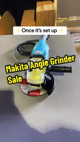 Unlock the Power of Precision with the Makita Angle Grinder! ⚙️ Whether you're a seasoned pro or a DIY enthusiast, this tool is your ultimate companion for crafting, shaping, and perfecting your projects with ease. With its ergonomic design and powerful motor, the Makita Angle Grinder ensures smooth operation and precise results every time. From metalwork to woodworking, unleash your creativity and elevate your craftsmanship with the trusted performance of Makita. Get ready to grind with confidence and tackle any task with precision! 💪  #Makita #AngleGrinder #Craftsmanship