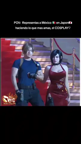 Pasarela en el @WCS - WorldCosplaySummit  #residentevil #residentevil4 #residentevilcosplay #cosplay #adawong #leonskennedy #adawongcosplay #leonskennedycosplay 