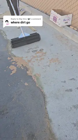 Replying to @Big Vino 👽  Here’s a frontview of how our pushbroom actually works, pushing the debris in front of it to make cleaner piles. For more info check our website link in our instagram bio, or pivot-allmotiontools.com! #fyp #foryou #foryoupage #concrete #construction #hardscape #landscaping #toolsofthetrade #pushbroom #broom 