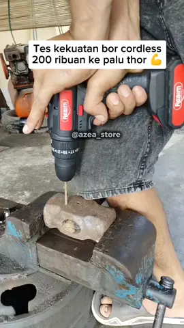 tes kekuatan bor cordles handal 200 ribuan dari Reaim #mekaniktiktok #bengkelmotor #borcordless #bormurah #borlistrik 
