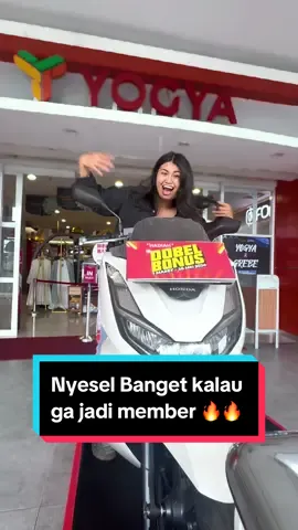 Nyesel banget kalau gajadi member, melewatkan motor impian dan hadiah langsung spesial #HelloKitty50Th Gimana cara dapatkan poinnya? Jadi member aja, dan kamu bisa cek total poin yang kamu punya di aplikasi MyYOGYA.  Daftar jadi member / MyYOGYA-RED yuk! Karena setiap pembelanjaan minimal 50K, kalian bisa dapatkan 1 kesempatan undian dan 1 poin. Poinnya bisa ditukar dengan hadiah langsung Hello Kitty. Dan kamu berkesempatan menangin HONDA PCX 160 CC 2023, logam mulia, atau voucher belanja total ratusan juta rupiah !!Kumpulkan poinnya sepanjang 1 Maret - 26 Mei 2024. Ayo kirimkan kabar gembira ini dengan klik tombol pesawat terbang ✈️✈️ke akun teman-teman YO People   Stay Tune! #YogyaGroup #HanyaDiYogya #BelanjaHemat #DobelBonusYogya #DobelBonusYogya2024 #HanyaDiYogya #YogyaHelloKitty50ThAnniversary #YogyaHelloKittyEdition #HelloKitty50Th #SanrioIndonesia