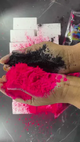 Black Pink Pigment over K Chalk  💕💕