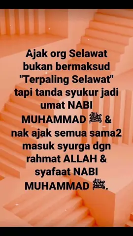 Jom kita berselawat 🤗 Assalamualaikum warahmatullahi wabarakatuh sahabat² syurga yg dirahmati Allah SWT 💚 #jomselawat  #meraihsyafaat  #allahhummasollialasayyidinamuhammadwaalaalisayyidinamuhammad 