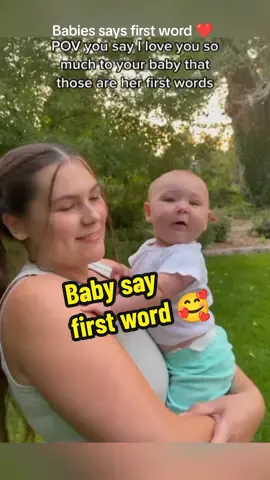 Babies says first word 