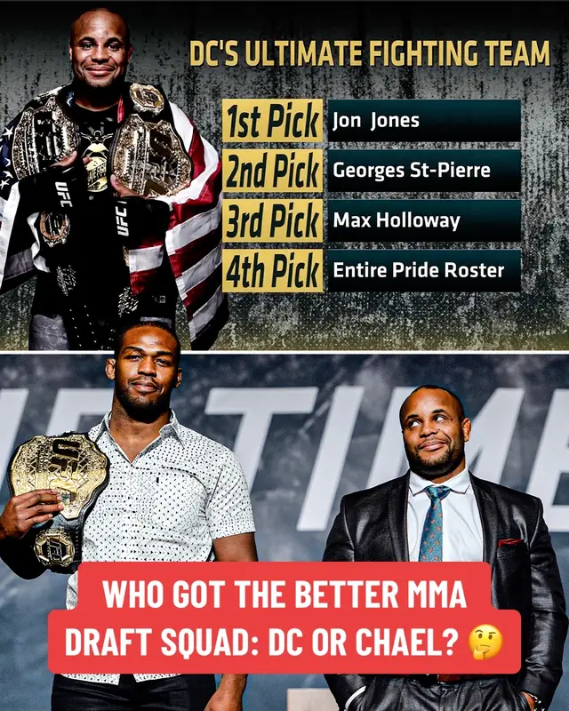 #DanielCormier and #ChaelSonnen drafted their ultimate fighting team 👀 #UFC #MMA #combatsports #JonJones #draft 