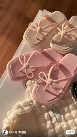 Dép xỏ ngón nữ thắt nơ ,dép di biển xinh Xinh ♥️#depnu#depdibien#xuhuong  #dep 