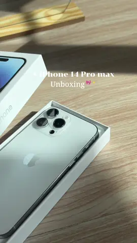iPhone 14Pro max แกะะกล่อง 🦢🕯️🎧🎞️✨#unboxing #iphoneunboxing #aesthetic #capcut #capcut 