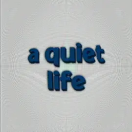 a quiet life 🙏 #audio #song #lyrics 