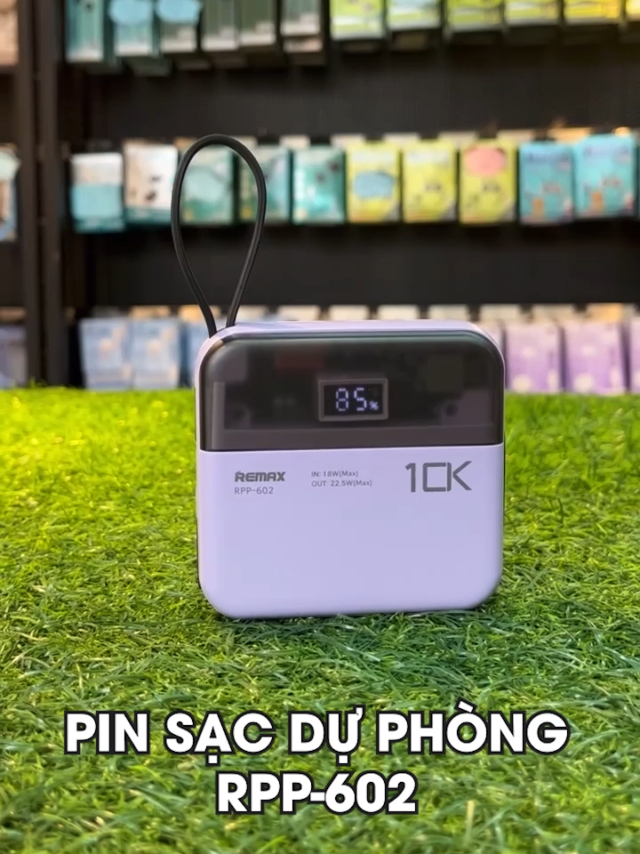 Pin sạc dự phòng kèm cáp RPP-602 #remax #pinsacduphong #kemcap #rpp602