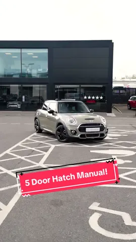 Watch out for this rare Approved Used MINI 5 Door Hatch Cooper S Sport! Rocking a 6 speed manual gearbox paired with a roaring 2.0 Litre engine, this one is a serious contender for our favourite MINI on the used lot! Boasting a load of premium features such as Heated seats, Parking Assist & 17