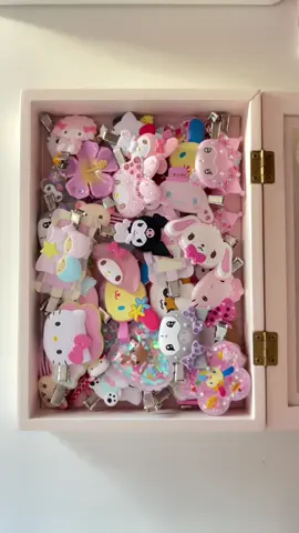 my hair clips collection <3  #sanrio #hairclip #pink #cutestuff #fyp 