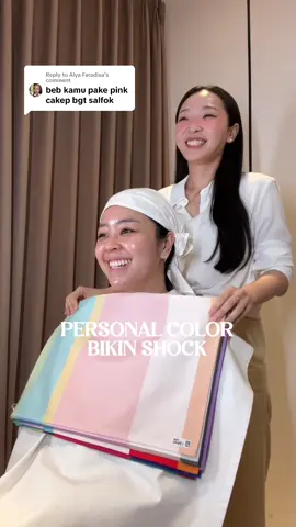 Replying to @Alya Faradisa personal color setelah 6 bulan antri🙈 pas di test, ga bolej pake makeup dan baju turtle neck ya. kaget deh selama ini mikir cool tone, ternyata warm!? dan ternyata gue itu spring clear🙂🙏🏻 pantesan tiap pake pastel or warna muda berasa bagus 🥹 waktunya untuk belanja makeup baru kayanya, krn selama ini shadenya tuh banyaknya autumn mute🤣 jujur seru bgt ikutan personal color! insightful👌🏻#personalcoloranalysis #personalcolorjakarta #personalcolor 