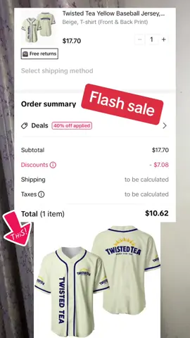 Twisted Tea Baseball Jersey 