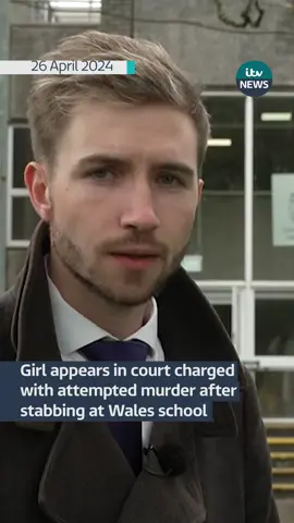 13-year-old girl appears in court charged with attempted murder after stabbing at Wales school #itvnews #uknews #Wales