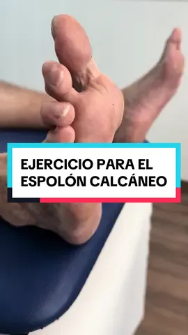 ⚠️Ejercicio para ayudar con el dolor del “espolón calcáneo “.  #fascitisplantar #espoloncalcaneo #bursistis #tuneldeltarso #fasciosis 