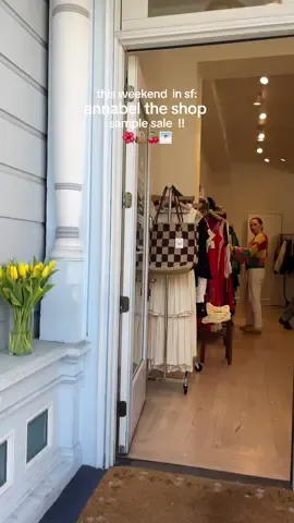 crying bc my favorite pop up on Union St, @annabel the shop is ending !!! sf girlies, run don’t walk to their sale this weekend to shop her amazing brands and styles before they go 🍒👡🌺👜 #sftok #sftiktok #samplesale #popup #fashiontok #sanfrancisco